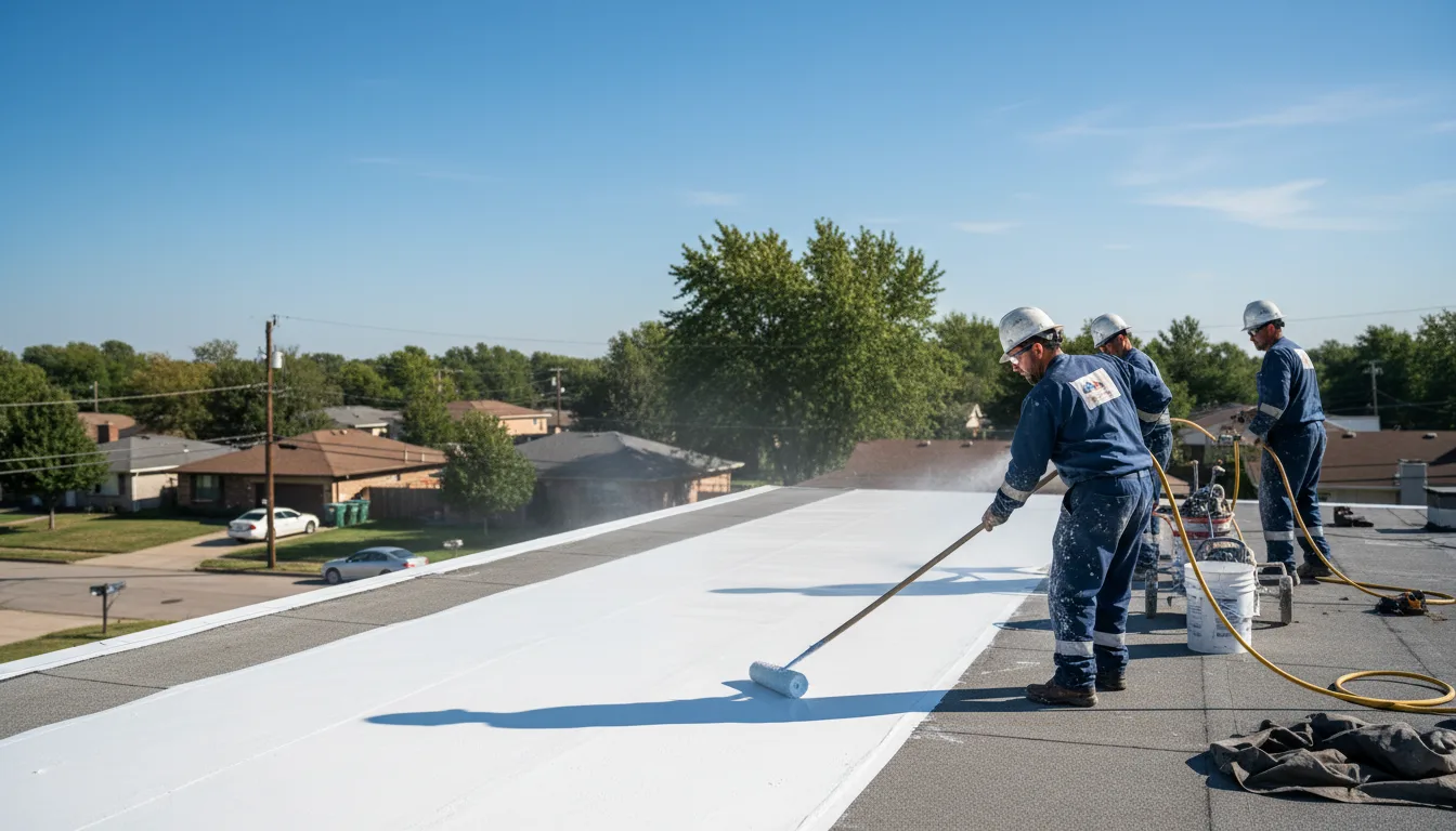 Commercial roof coating in Alamo, TX near me